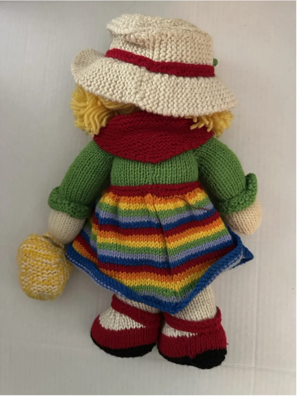 Hand Made Knitted and Crochet Boy and Girl Scare Crows Dolls Harvest Time